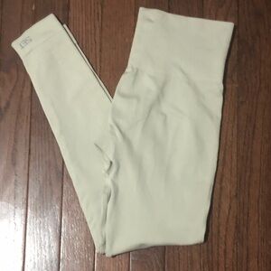 SET Active Kids Cream Ribbed Leggings - Light Neutral